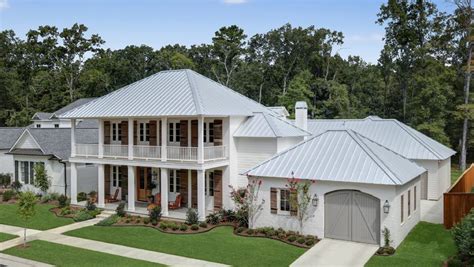 standing seam metal roof white house|metal roofing designs.